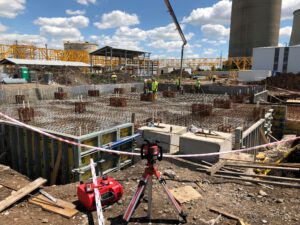 gyáralap építés mérés